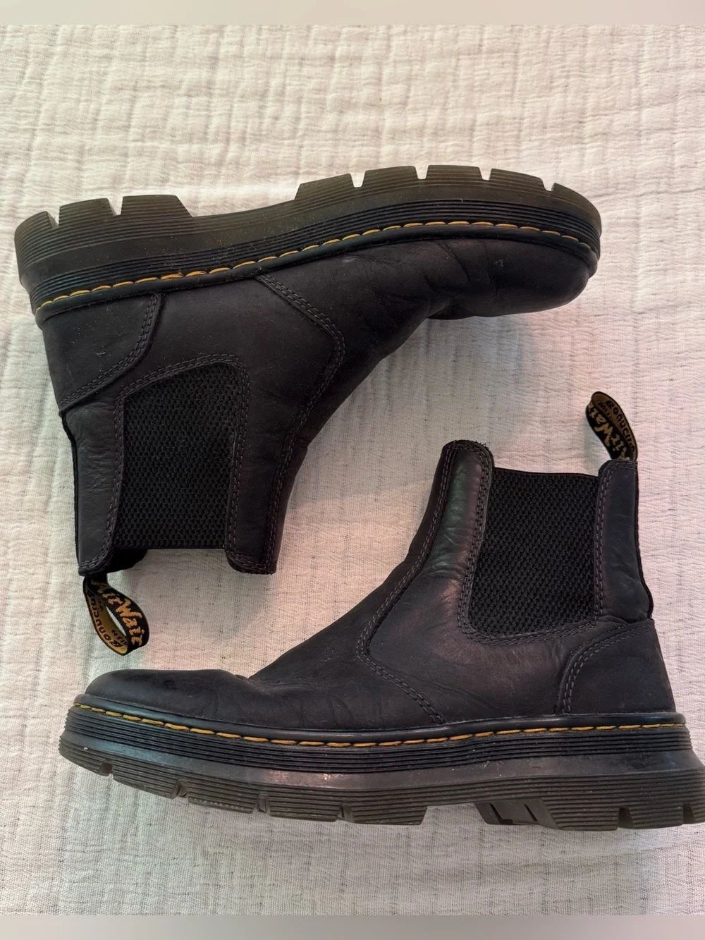 Dr Martens Embury Black Chelsea Boot Size Womens 7 Mens 6
